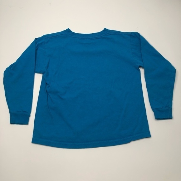 MOJANG Mindcraft Blue Graphic Long Sleeve Shirt Boy's SIZE 5/6 - Picture 3 of 13